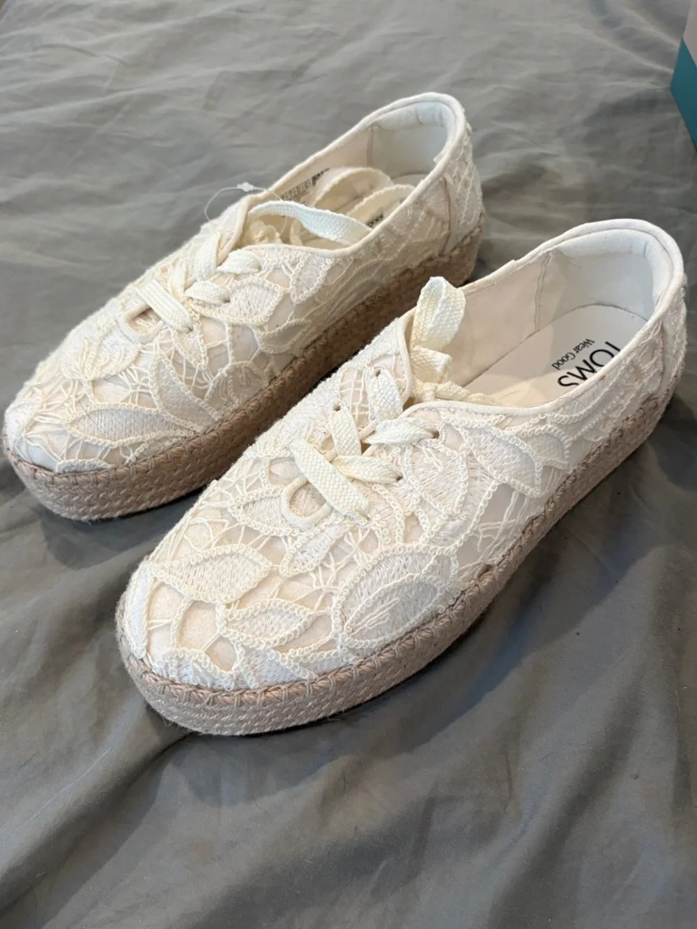 Tom’s Valencia Lace-Up Platform Espadrille